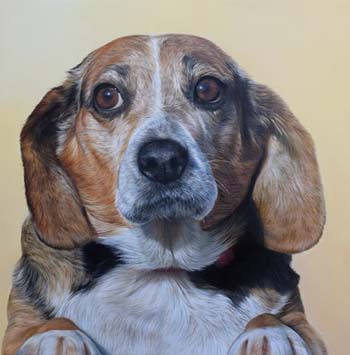 “Wiggles” – Sam Dolman – Oil on Wood – 16” x 16” – NFS - www.samdolman.com