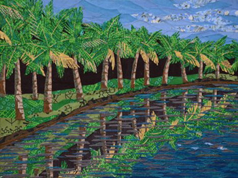 "Tropical Paradise", Nilima Bhosekar, Mixed Media, 18"x12", $750, nilimabhosekar@gmail.com