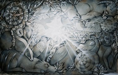 “Canticle of Creatures” AS Wright Watercolor 27.5” x 17.5” $6,500