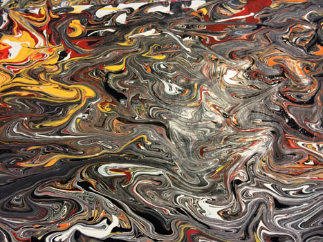 “Grey Matter” - Debbie McClure - Acrylic on Canvas - 19.9" x 39.4" - $350 - www.damcclure.net