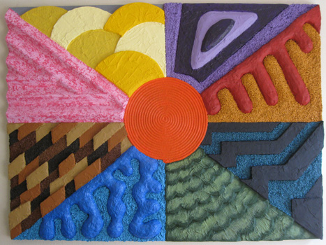 “Navajo Sun” – Francis – Mixed Media – 36” x 48” - $3,700 - franc.is.marcopolo@gmail.com