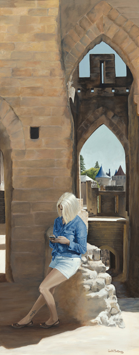 “Some Things Never Change” – Gail H. Martinez – Acrylic on Canvas – 16” x 40” - $800 - www.ghmgallery.com