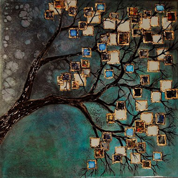 " Untitled 2017", Melanie Currie-Unsworth, Mixed Media, 24"x24", $1,150, https://m.facebook.com/melcurrieunsworth/