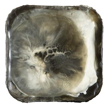 “Petit Fantôme” - Alexis Avlamis - Encaustic on Plywood - 3'' x 3'' - $250 - http://alexisavlamis.com/home