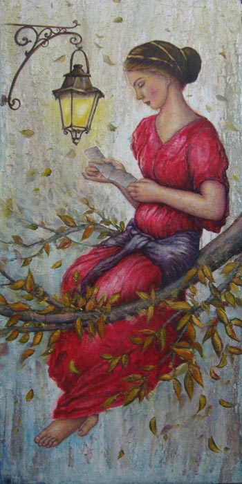 “Autumn Interlude” - Elena Hadjipieri – Oil on Canvas – 120cm x 60cm - $15,000 - eha24@sfu.ca