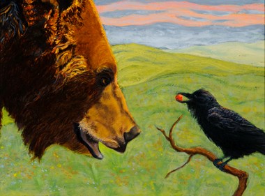 Traditional Winner - “The Gift” Nancy Goodwater Oil on Canvas 18” x 23” $800