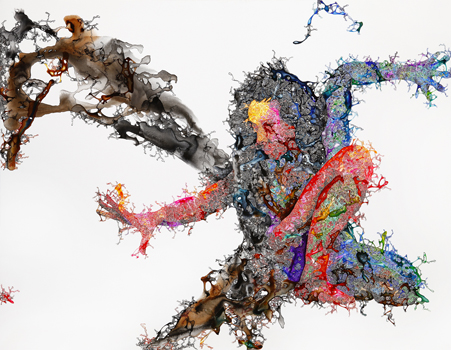 “Organic Drawing 2” - Dongyeop LEE - Pen, Ink, Chinese Ink on Canvas – 35.8” x 46” - $4,000 - www.facebook.com/organicdrawing