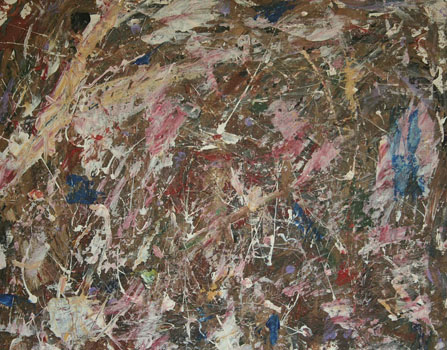 “White and Pink on Brown” – Stephen Harmon - Mixed Media on Canvas – 16” x 24” - $250 - www.stephenharmonpoetandpainter.blogspot.com