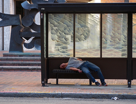 “Bus Stop Still Life” – Harry Longstreet – Photography - 19" x 23" - $1,500 - www.harrylongstreet.com