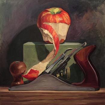 Apple Peel – Oil on Canvas – 30” x 30” – Inquire for Pricing