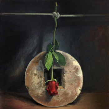 Rose to Grindstone – Oil on Canvas – 30” x 30” – Inquire for Pricing