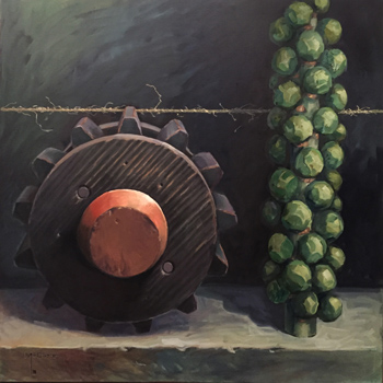Twine and Sprouts – Oil on Canvas – 30” x 30” – Inquire for Pricing