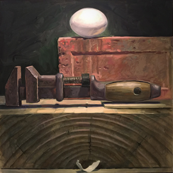 Wrench and Egg – Oil on Canvas – 30” x 30” – Inquire for Pricing