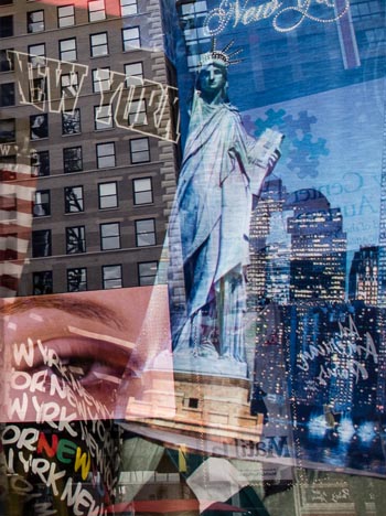 Times Square Window Reflection - Archival Photograph on Paper - 17” x 20” - $475