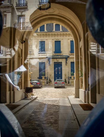 Paris Gate Reflection - Archival Photograph on Paper - 21” x 16” - $475