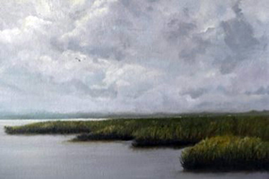 Cloudy at Skull Inlet, Susan Allen, Oil on Canvas, 16x20, $850, susanallen11bc@gmail.com