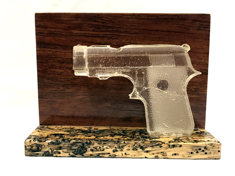 003 – Ceramic & Wood - 4"x 6" - $225