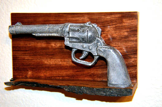 Russian Roulette – 5” x 9” - Ceramic & Wood - NFS