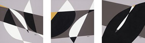 Dead Zone - Environment Series, Loretta Kaufman, Acrylic on Canvas, 24x80, $4500, www.lorettaanakaufman.artweb.com