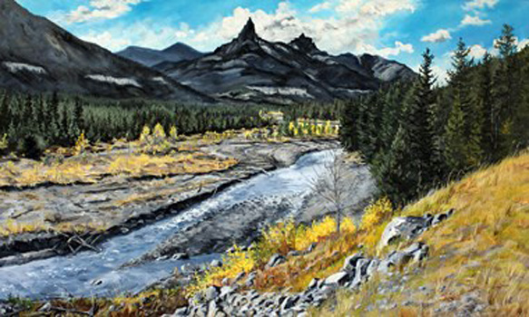 High Country September, Katrina Soper, Oil on Canvas, 40x24, $3100, caseart.ecwid.com
