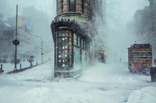 “Flatiron in the Storm” - Michele Palazzo - Digital Photo Print on Photographic Paper – 24” x 36” - $900 - www.streetfauna.com/