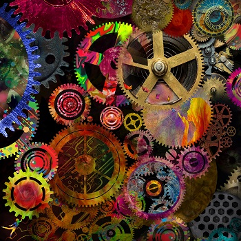 Geared Up - Digital - 30” x 30”- $1,200