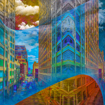 On the Street- Digital - 30” x 30” - $1,200