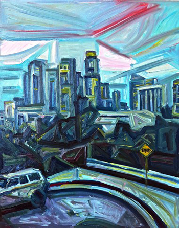 - Night City- Paige Emery- Oil on Canvas- 16x20- $600- paigeemeryart.com