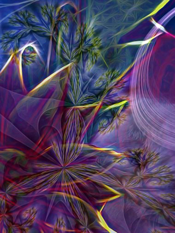 "Lavender Dusk" Jean Burnett, Digital Art from Photography, 30" x 23", $1100, www.photographybecomesart.com