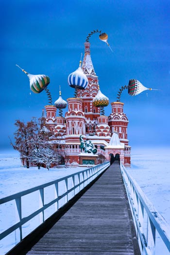 “Saint Basil’s in Spring” – Colin Killick - Digital Photo Artwork – 27” x 41” - www.driftingleaves.net
