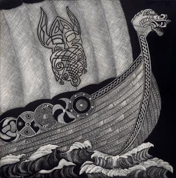 Skol - Scratchboard - 12" x 12" - NFS