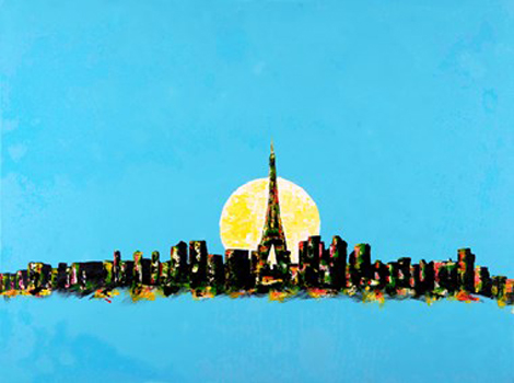 - Skyline 6- Greg Beebe- Acrylic on Canvas- 40x30- $375- hello@gbeebeart.com