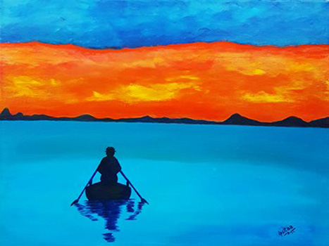 Solitude, Pinky Tripathi, Acrylic on Canvas, 45x60cm, $800, ipsitaa_tripathi@hotmail.com