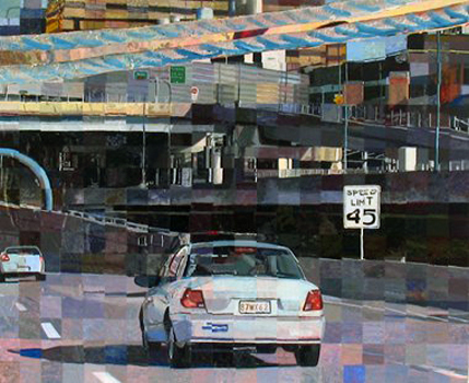 - Speed Limit 45- Acrylic on Canvas- 18x22- $900- tighehanson.com