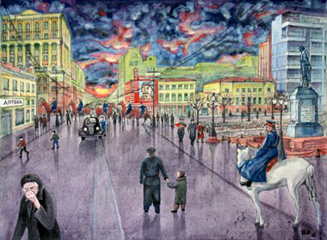 - Stalin's Death- Victor Ovsyannikov- Acrylic on Canvas- 18x24- $3-000- domowed.in.gallerix.ru
