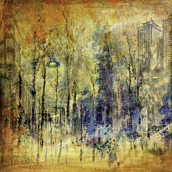 “Urban Abstract in Orange” - Barbara Mierau-Klein – Digital Art – Size & Price Upon Request - www.artboja.com/art/0xmo9f