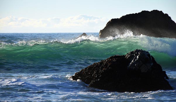 “Turquoise Wave, Sonoma Coast 2016” - Mark Stenholm – Photo Print – 24” x 14” - www.stoneislandimages.com