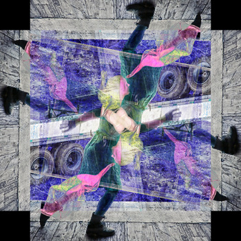 Untitled, Fabric in the Semi, Katrin Dohse, 08-19-2016LAA, Giclee, 22.2" X 22.2", $460