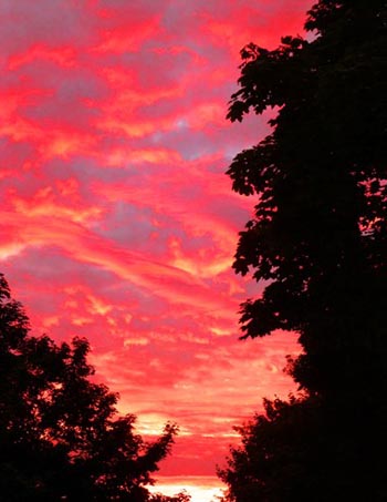 “Red Sky in the Morning” – Marcia Berg Haskell - Digital Photograph - 19" x 13" - $250 - www.MarciasCreativeWorld.com