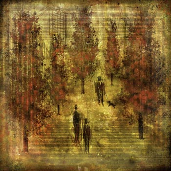 “Walk Among the Red Trees” - Barbara Mierau-Klein - Digital Photo Composite - www.artboja.com/art/0xmo9f