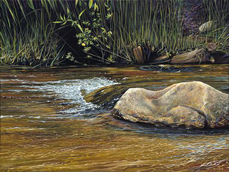 Wilderness Creek, Hunter Jay, Acrylic on Canvas, 16x20, $650, www.wildernesscreekcreations.com
