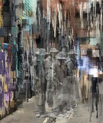 “Graffiti Lane” – Trish Hoskin – Digital Art - www.trishhphotography.com