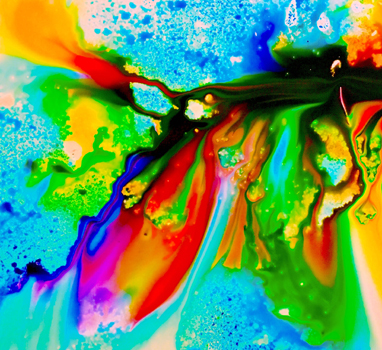 “Fluid” - Zara Louy - Digital Art from Watercolor and Salt on Paper - 12" x 12" - $320 - zlouy3@gmail.com