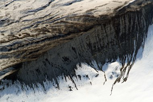 “Lava on Snow” – Kathy Brady - Digital Photography – 16” x 20” - $175 - www.WolfEyesPhotography.com