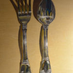 Fork and Spoon, Rebecca Drummond, Oil on Wood Panel, 8” x 6”, $250, becki.drummond@gmail.com