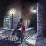 Murder by Gas Lamp, Preston Craig, Acrylic, 18” x 14”, $ 1495, http://www.prestonfinearts.com