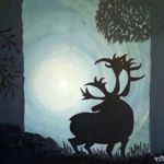 "IN THE WILDERNESS", Pinky Tripathi, Acrylic on Canvas, 45 cm ×60 cm, $750, ipsitaa_tripathi@hotmail.com