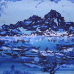 32. “Blue Mountain Mama”, Nadine Bower, Acrylic on Canvas, 22" X 28", $320, http://nadineabower.com/