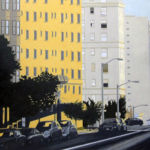 Sacramento Street, Catherine Palmer, Oil on Canvas, 48"x48", $3,000, catherinepalmer@comcast.net