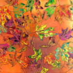 Timeless Leaves of Love, Manish Pandey, Acrylic on Canvas, 90cm x 90 cm, $900.00, manish.pandey@performancefibers.com